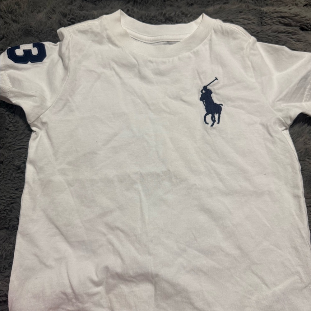 White boys polo tee 3T